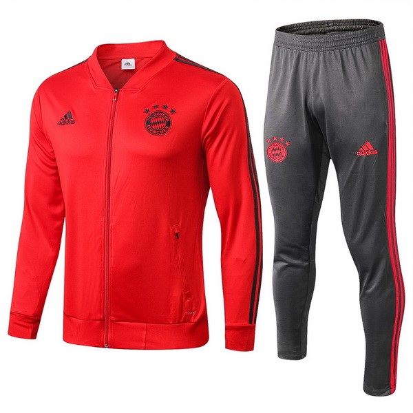 Survetement Football Bayern 2018-19 Rouge Gris